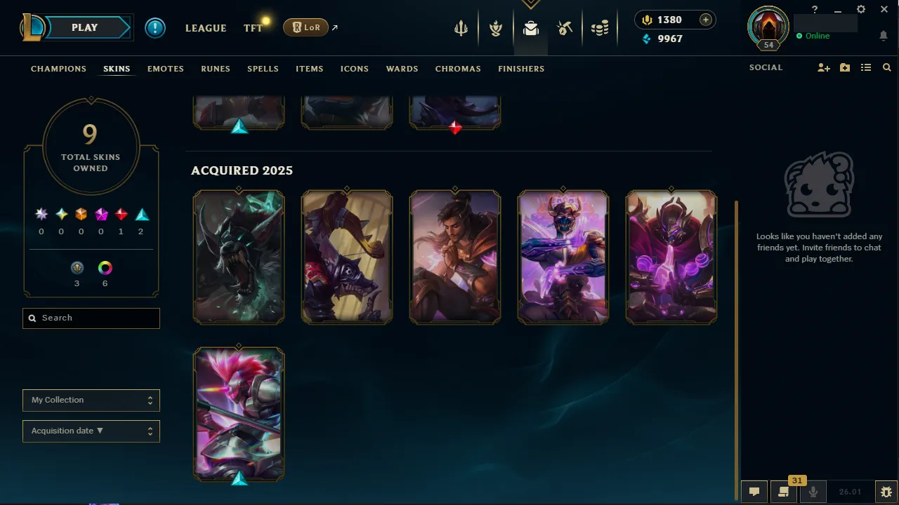 🌍 EUW 🟢 Season 2026 🏅 Diamond I (1 LP) 📌️ Jungle Main ✨️ 1380 RP Available 🔥 2026 Peak Master  🔐 Lifetime Ownership 🏷️ #TH-0723