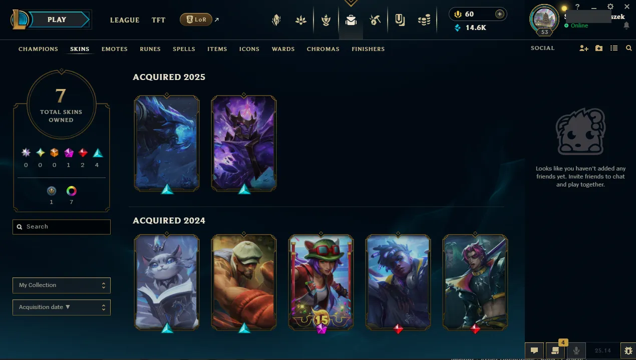 ✨ EUNE ⭐ Handlevel  ✨ Placement Start - Master MMR - Max LP Gains ⚡ Emerald II 🎨 Skins: 7 ♾️ Lifetime Ownership 📧 Full Email Access 👑 High Quality Riot Account #LNDWST