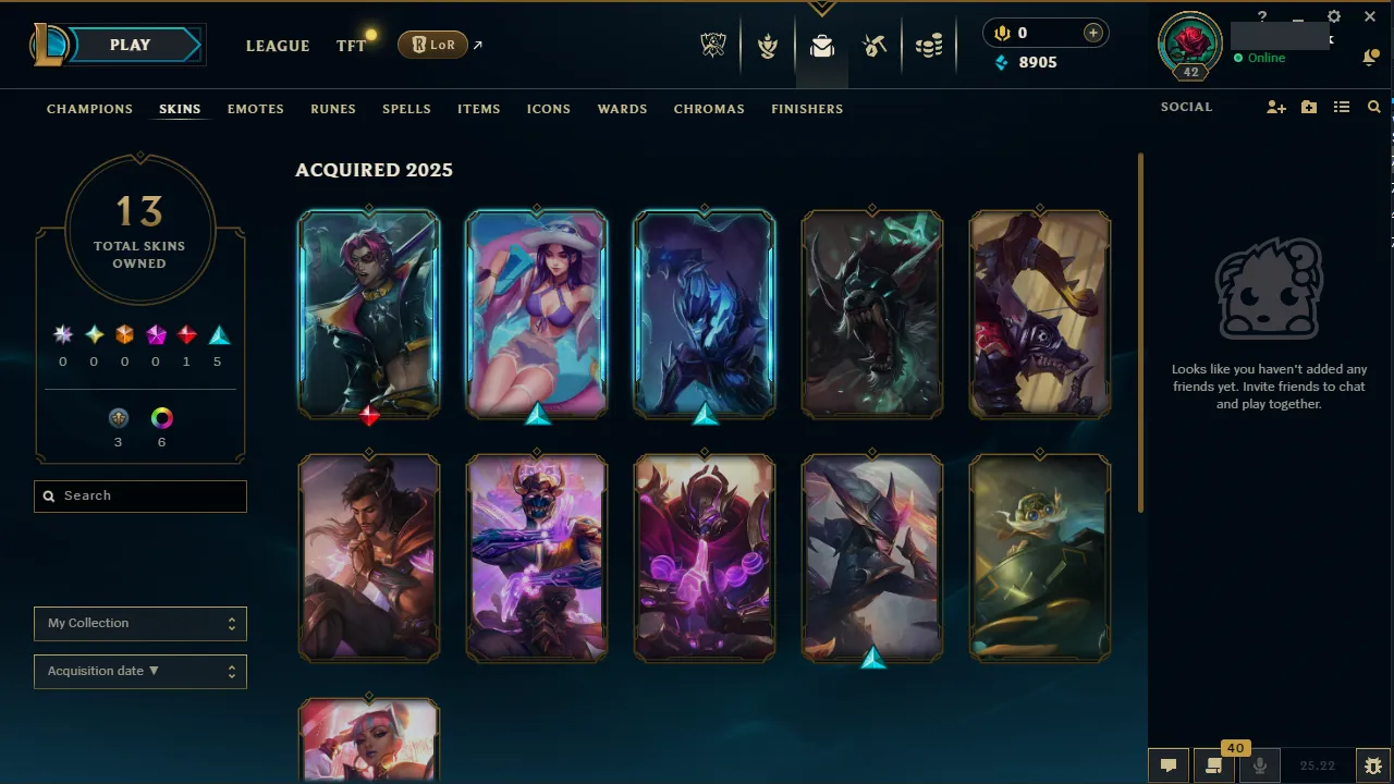 🌍 EUW 🔒 Handlevel ⚡️ Emerald IV (89 LP) 🥇 Mid Main ✨️ WR:68% 🔥 37 Champs + 13 Skins 📧 Full Access Account ✅ #TH-C9FK93