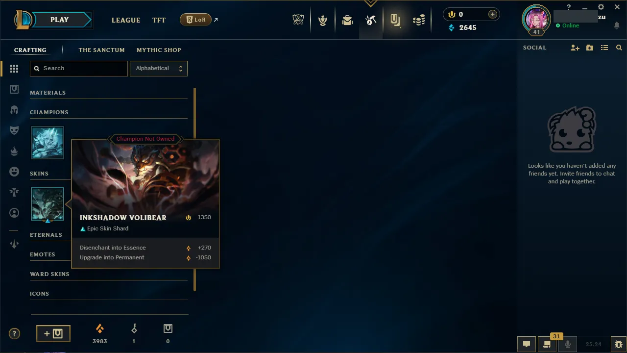 🌍 EUNE 🔒 Handlevel ⚡️ Platinum II (76 LP) 🥇 Top Main ✨️ WR:100% 🔥 Placed Platinum II 📧 Full Access Account ✅ #TH-L9B