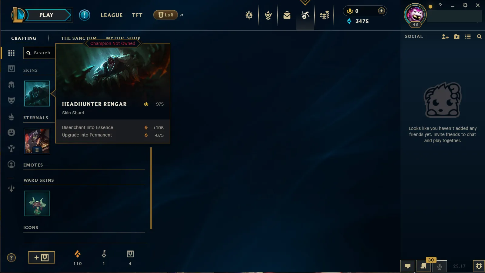 🌍 EUW 🔒 Handlevel ⚡ Emerald I (57 LP)✨ WR:51% 🔥 57 Champs + 10 Skins ♾️ Lifetime Ownership 📧 Full Email Access ✅ Full Ownership Transfer #TH-499