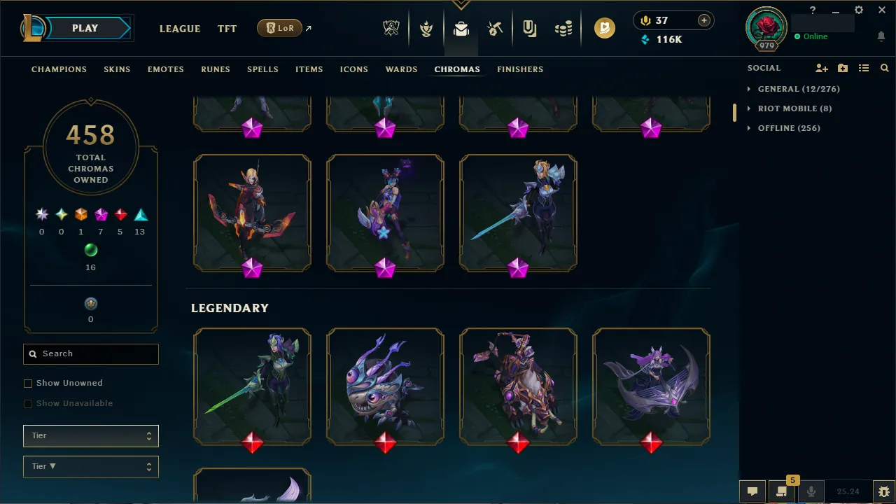 🌍 EUW 🔒 Handlevel ⚡️ Emerald I (75 LP) 🥇 ADC Main ✨️ 352 Skins + 458 Chromas 🔥 All Champs 📧 Full Access Account ✅ #TH-704