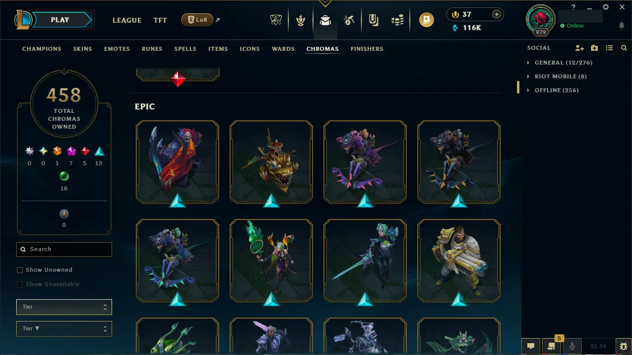 🌍 EUW 🔒 Handlevel ⚡️ Emerald I (75 LP) 🥇 ADC Main ✨️ 352 Skins + 458 Chromas 🔥 All Champs 📧 Full Access Account ✅ #TH-704