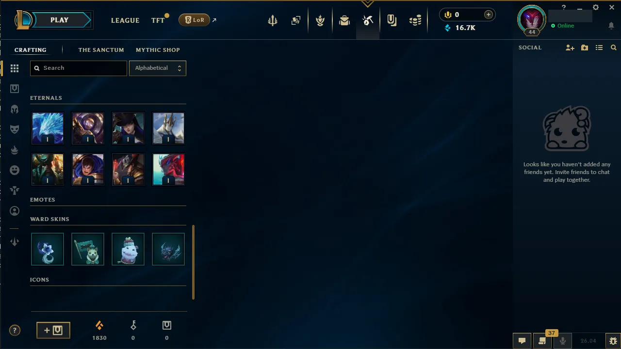 🌍 EUW 👑 Season 16 (Current) 🔥 Emerald IV (17 LP) 📌️ ADC Main 💎️ WR:76% ✨️ +30LP Gains 🔐 Lifetime Ownership 🏷️ #TH-F3O