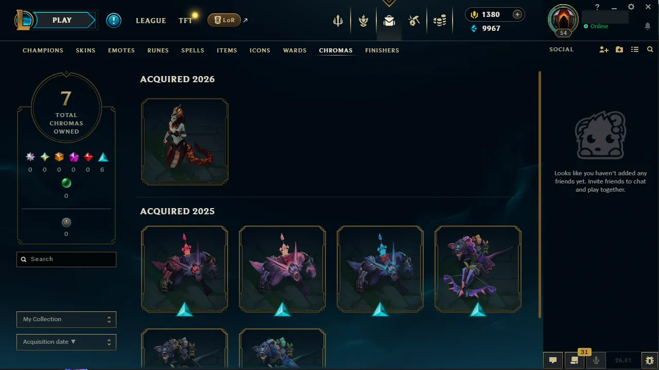 🌍 EUW 🟢 Season 2026 🏅 Diamond I (1 LP) 📌️ Jungle Main ✨️ 1380 RP Available 🔥 2026 Peak Master  🔐 Lifetime Ownership 🏷️ #TH-0723