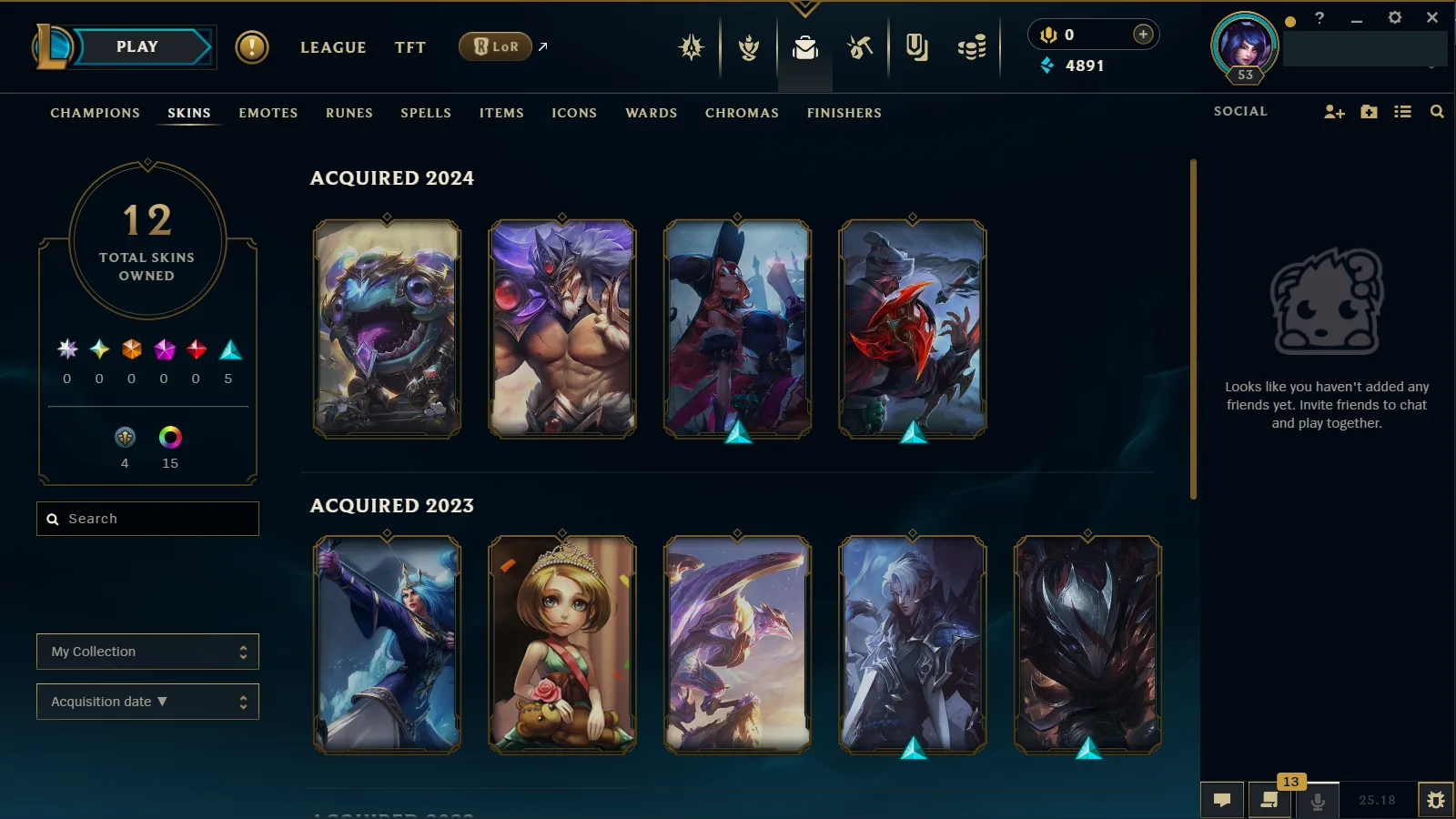 🌍 EUNE 🔒 Handlevel ⚡ Diamond III (7 LP)✨ WR:57% 🔥 51 Champs + 12 Skins ♾️ Lifetime Ownership 📧 Full Email Access ✅ Full Ownership Transfer #TH-546