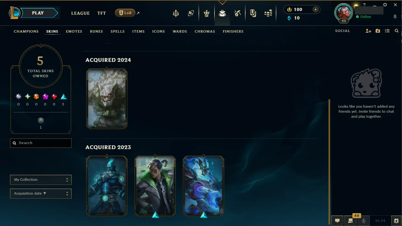 🌍 EUNE 👑 Season 16 (Current) 🔥 Platinum I (52 LP) 💎️ WR:65% ✨️ Diamond+ MMR +30LP Gains 🔐 Lifetime Ownership 🏷️ #TH-2F6