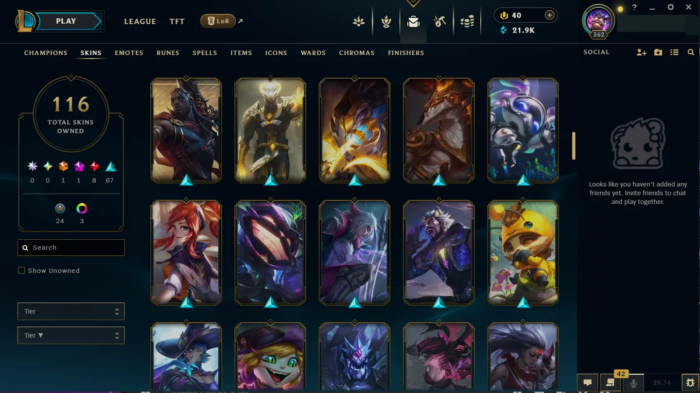 🌍 LAN [Transfer Included] 🔒 Handlevel ⚡ Iron III (14 LP)✨ 170 Champions 🔥 116 Skins ♾️ Lifetime Ownership 📧 Full Email Access ✅ Full Ownership Transfer