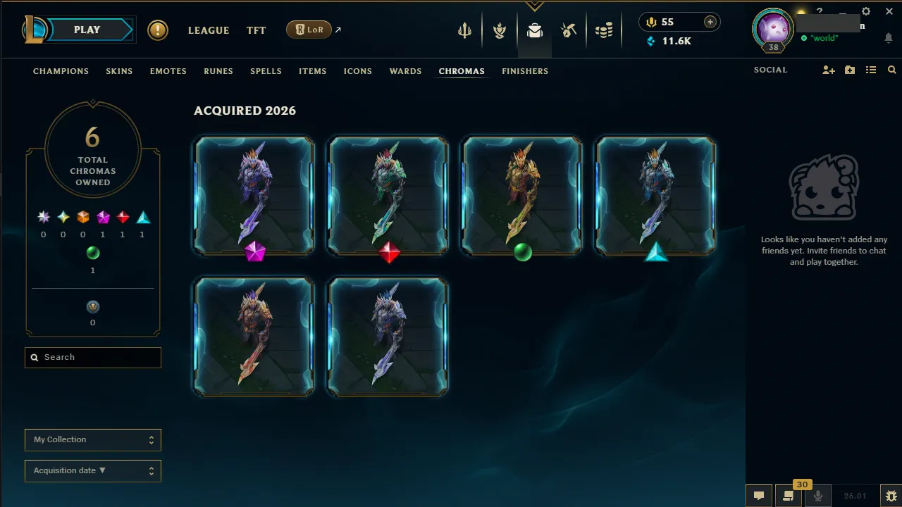 🌍 EUW 🔒 Handlevel ⚡️ Unranked 🥇 Diamond Peak S25 ✨️ Diamond+ MMR 🔥 Hextech Kassadin  📧 Full Access Account ✅ #TH-760-2