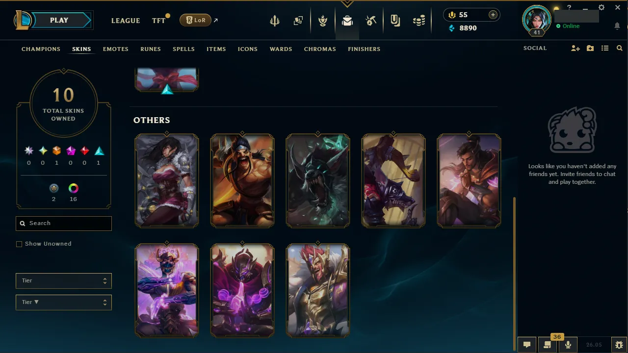 🌍 EUNE 👑 Season 16 (Current) 🔥 Diamond IV (5 LP) 📌️ Supp Main 💎️ Master+ MMR ✨️ +30LP Gains 🔐 Lifetime Ownership 🏷️ #TH-0895