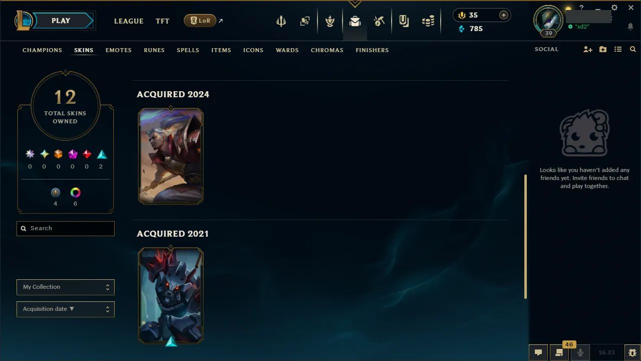 🌍 EUNE 👑 Season 16 (Current) 🔥 Emerald III (1 LP) 📌️ Mid Main 💎️ WR:62% ✨️ +30LP Gains - Diamond/Master+ MMR 🔐 Lifetime Ownership 🏷️ #TH-3D5