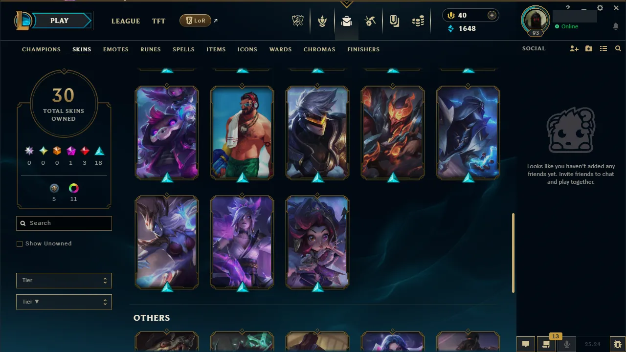 🌍 EUW 🔒 Handlevel ⚡️ Emerald IV (38 LP) 🥇 Jungle Main ✨️ WR:56% 🔥 30 Skins 📧 Full Access Account ✅ #TH-Y7Z