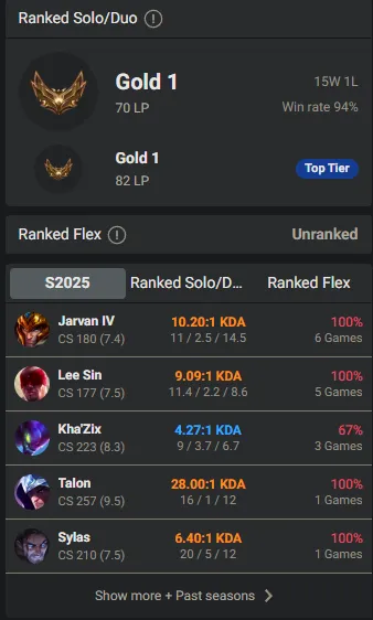 🌍 EUW 🔒 Handlevel ⚡️ Gold I (70 LP) 🥇 Jungle Main ✨️ WR:94% 🔥 +38LP Gains 📧 Full Access Account ✅ #TH-J1D