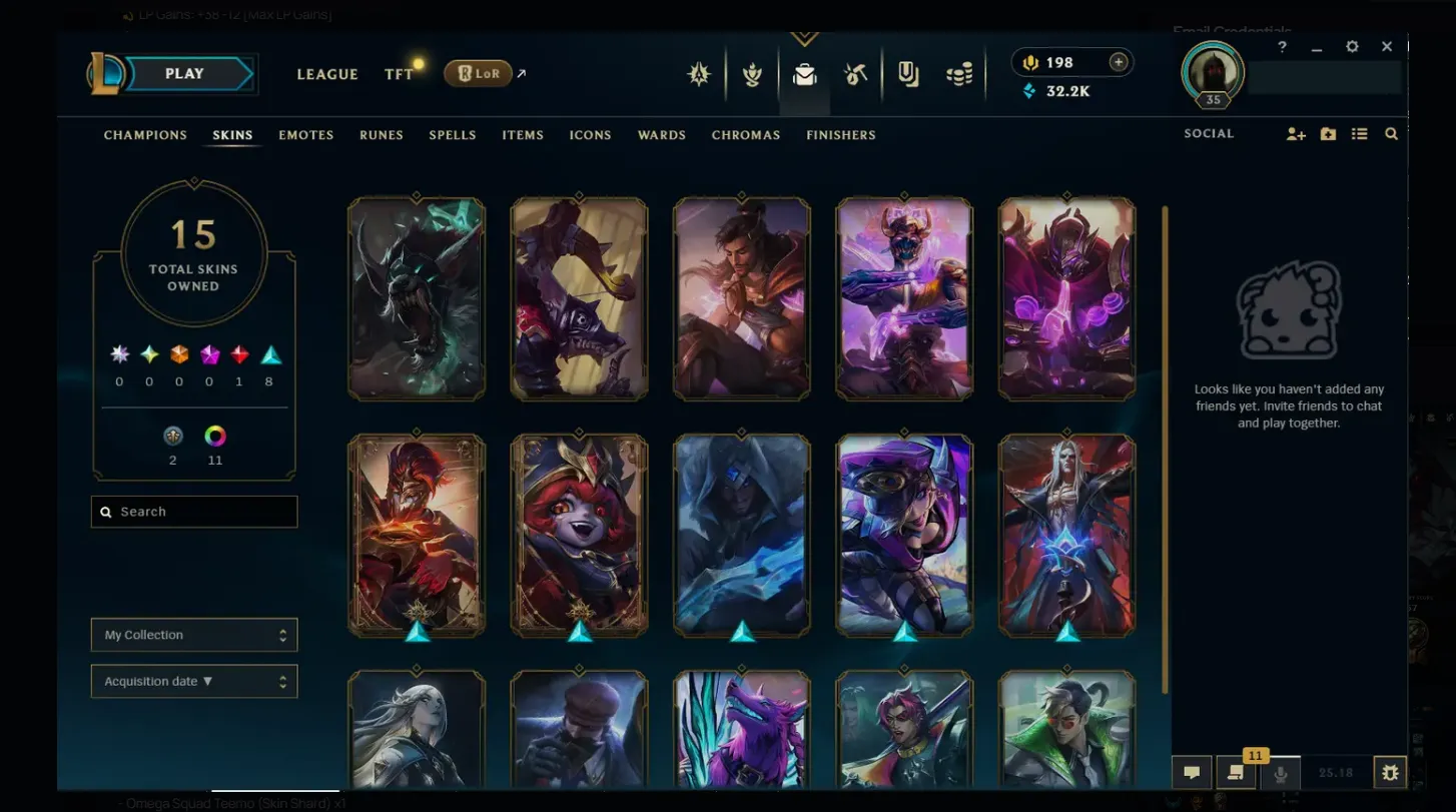 🌍 EUW 🔒 Handlevel ⚡ Platinum II (48 LP)✨ WR:64% 🔥 +38LP Gains & Big Loot in Inventory ♾️ Lifetime Ownership 📧 Full Email Access ✅ Full Ownership Transfer