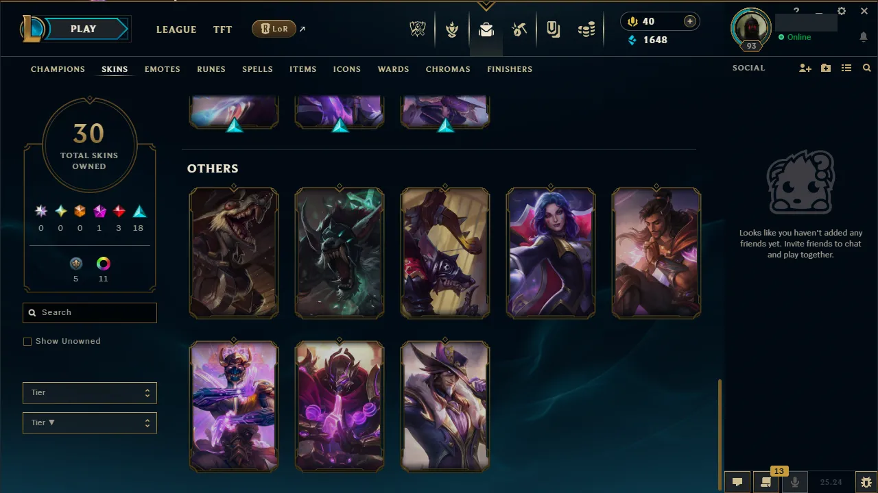 🌍 EUW 🔒 Handlevel ⚡️ Emerald IV (38 LP) 🥇 Jungle Main ✨️ WR:56% 🔥 30 Skins 📧 Full Access Account ✅ #TH-Y7Z