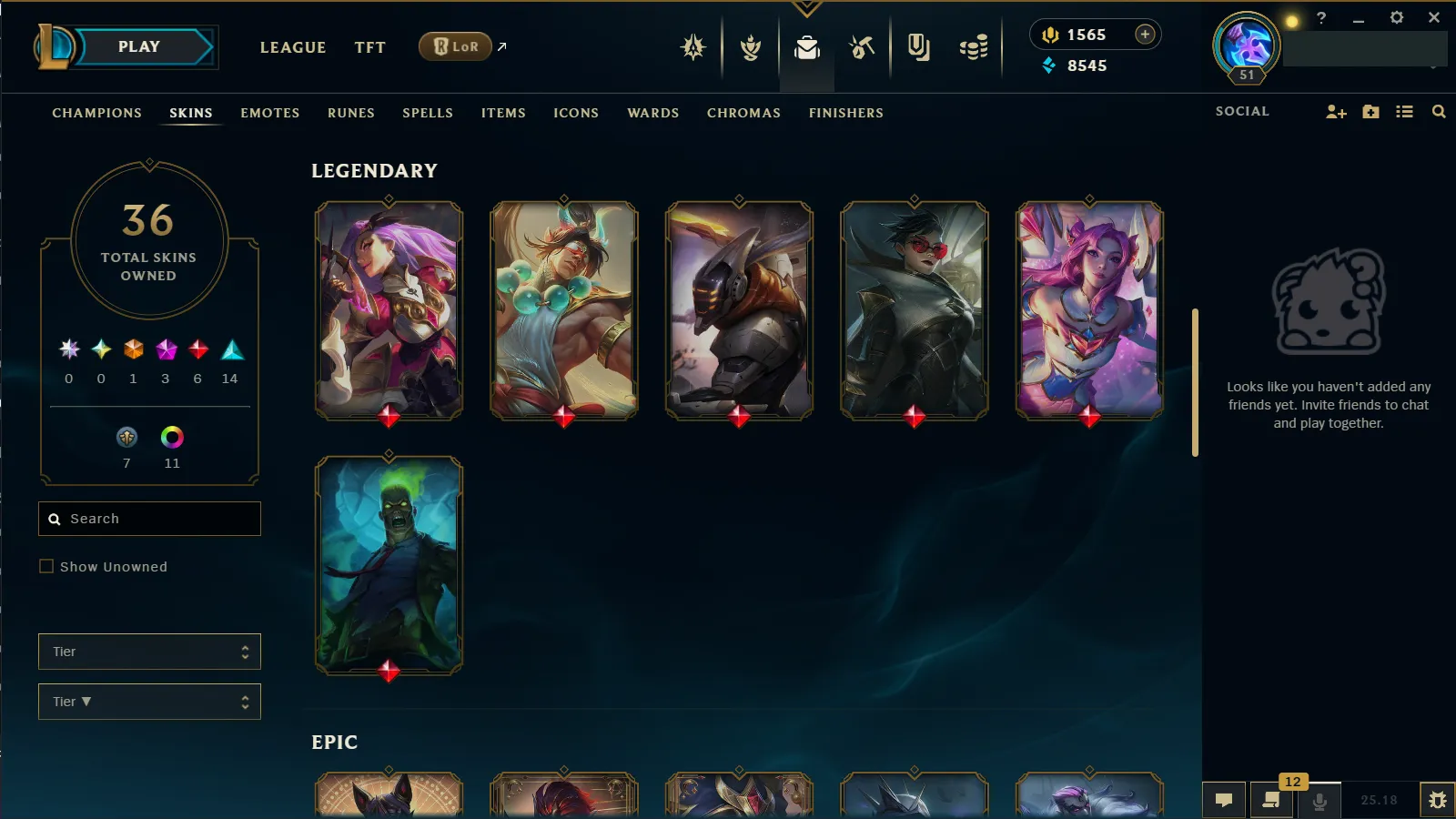 🌍 EUW 🔒 Handlevel ⚡ Emerald IV (48 LP)✨ WR:52% 🔥 1565 RP + 75 Mythic Essences + 36 Clean Skins + 58 Champions ♾️ Lifetime Ownership 📧 Full Email Access ✅ Full Ownership Transfer #TH-537