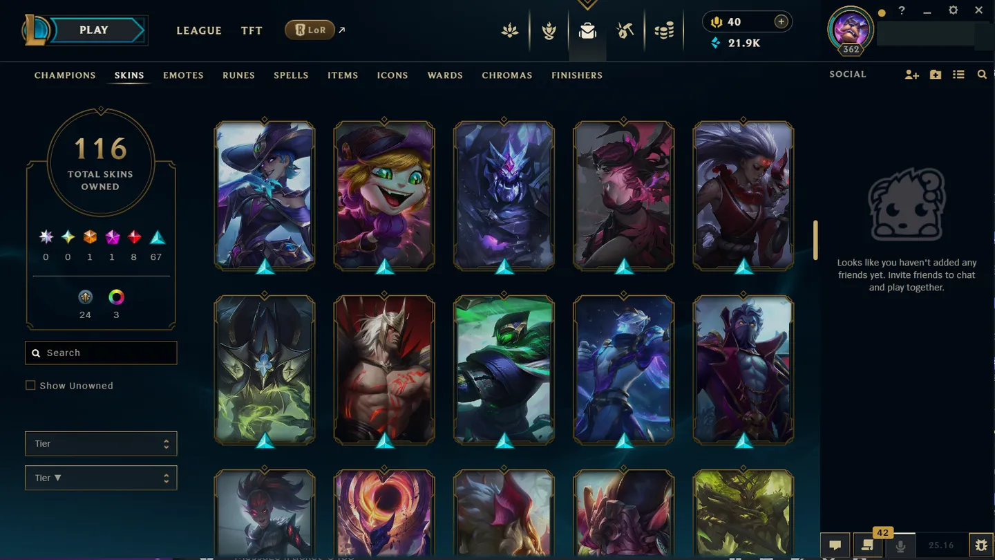 🌍 LAN [Transfer Included] 🔒 Handlevel ⚡ Iron III (14 LP)✨ 170 Champions 🔥 116 Skins ♾️ Lifetime Ownership 📧 Full Email Access ✅ Full Ownership Transfer