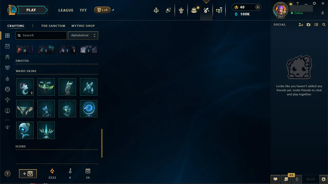 🌍 EUW 👑 Season 16 (Current) 🔥 Master (627 LP) 📌️ Multi Role 💎️ 34 Skins ✨️ 100K BE + All Champs 🔐 Lifetime Ownership 🏷️ #TH-D3P