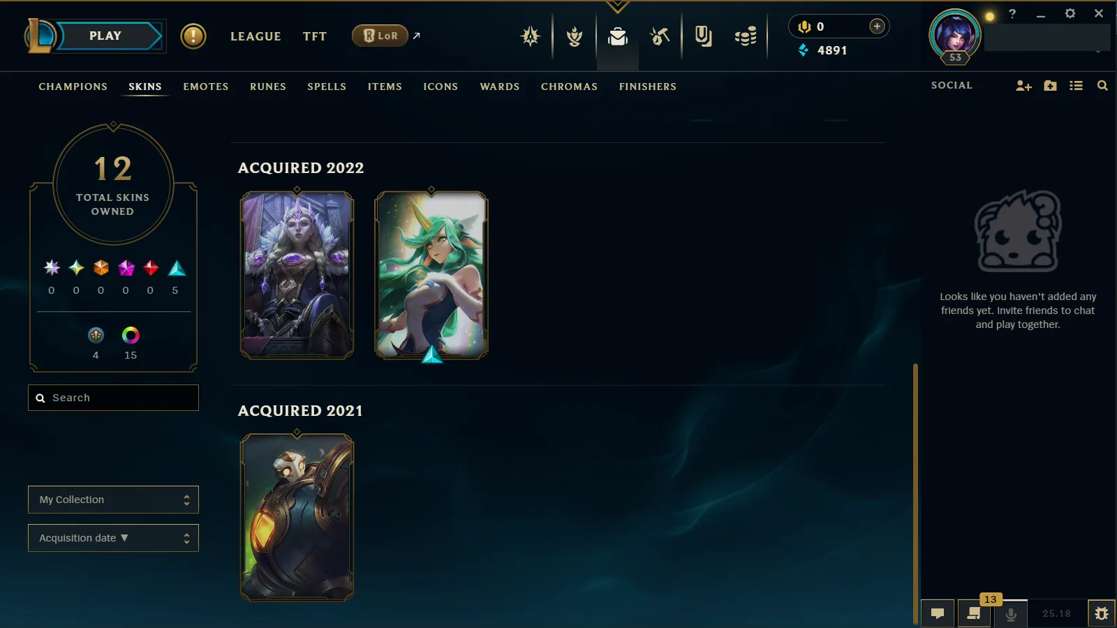 🌍 EUNE 🔒 Handlevel ⚡ Diamond III (7 LP)✨ WR:57% 🔥 51 Champs + 12 Skins ♾️ Lifetime Ownership 📧 Full Email Access ✅ Full Ownership Transfer #TH-546