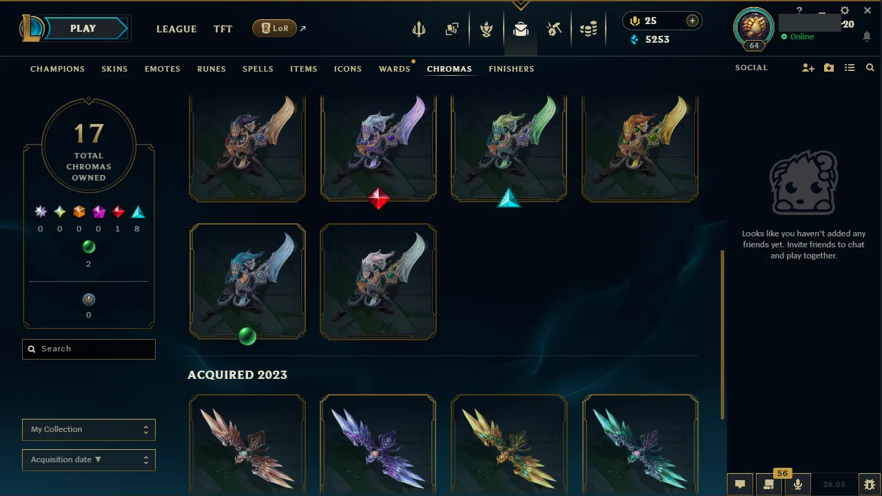 🌍 EUW 👑 Season 16 (Current) 🔥 Master (558 LP) 📌️ ADC Main 💎️ WR:65% ✨️ 17 Skins + Gladiator Draven 🔐 Lifetime Ownership 🏷️ #TH-3SG