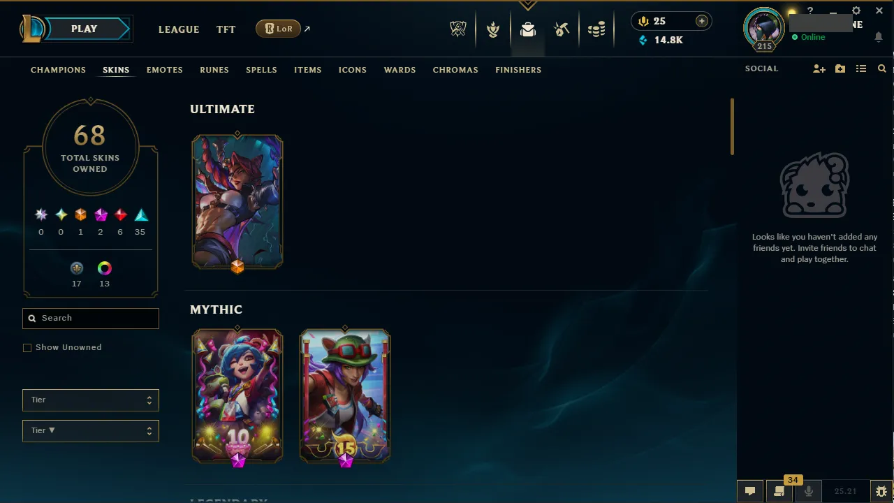 🌍 EUW 🔒 Handlevel ⚡️ Emerald IV (86 LP) ✨️ 120 Champions 🔥 68 Skins ♾️ Lifetime Ownership 📧 Full Access Account ✅ #TH-9258