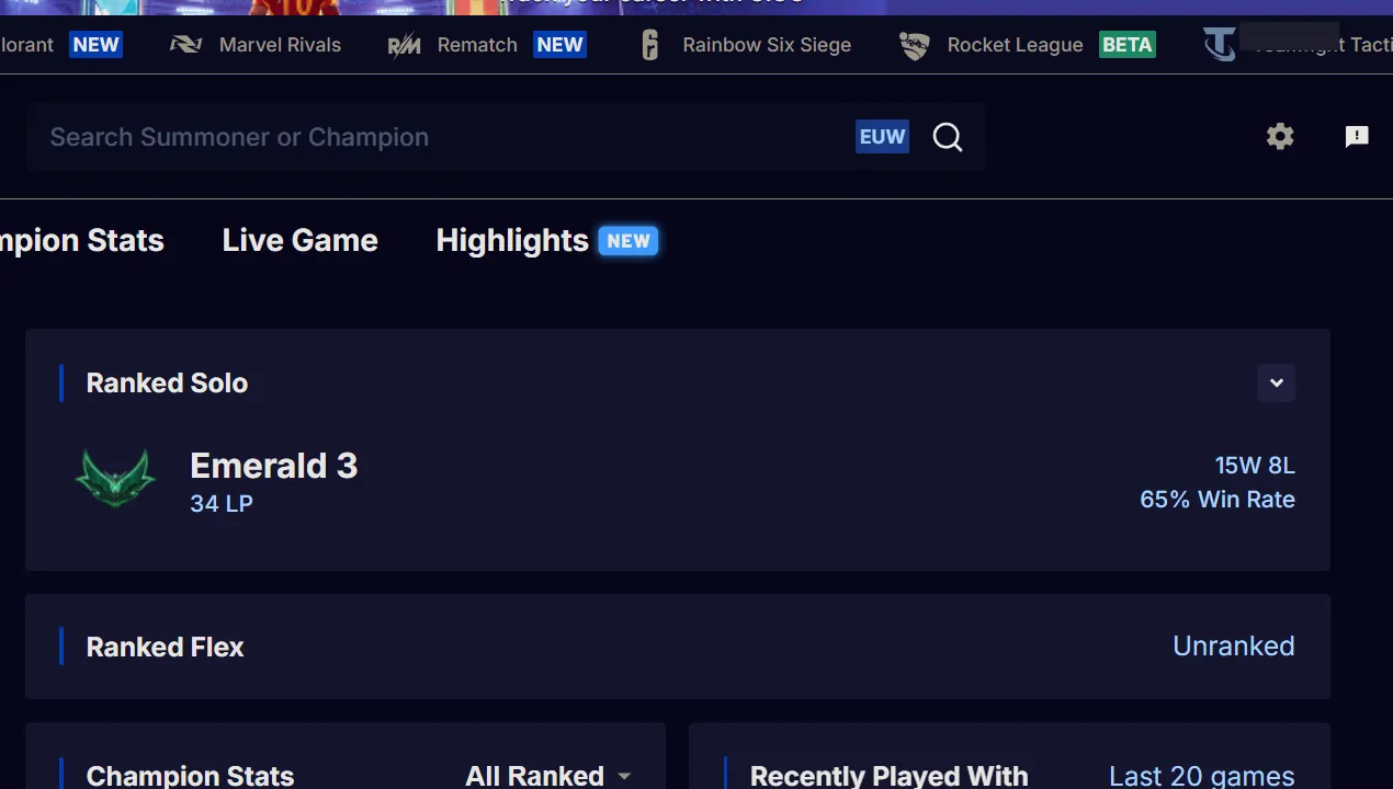 ✨ EUW ⭐ Handlevel  ✨ WR: 65%  +30LP Gains ⚡ Emerald III (34 LP)  🎨 Skins: 2 ♾️ Lifetime Ownership 📧 Full Email Access 👑 High Quality Riot Account #THEHUB