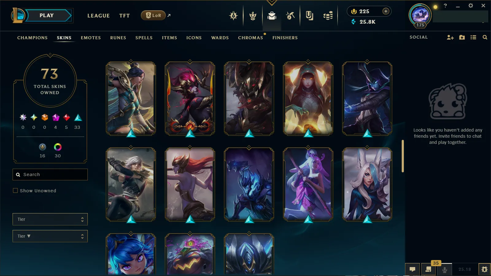🌍 EUW 🔒 Handlevel ⚡ Diamond II (75 LP)✨ 400LP Peak Current Season 🔥 171 Champs (All) + 73 Skins ♾️ Lifetime Ownership 📧 Full Email Access ✅ Full Ownership Transfer #TH-429