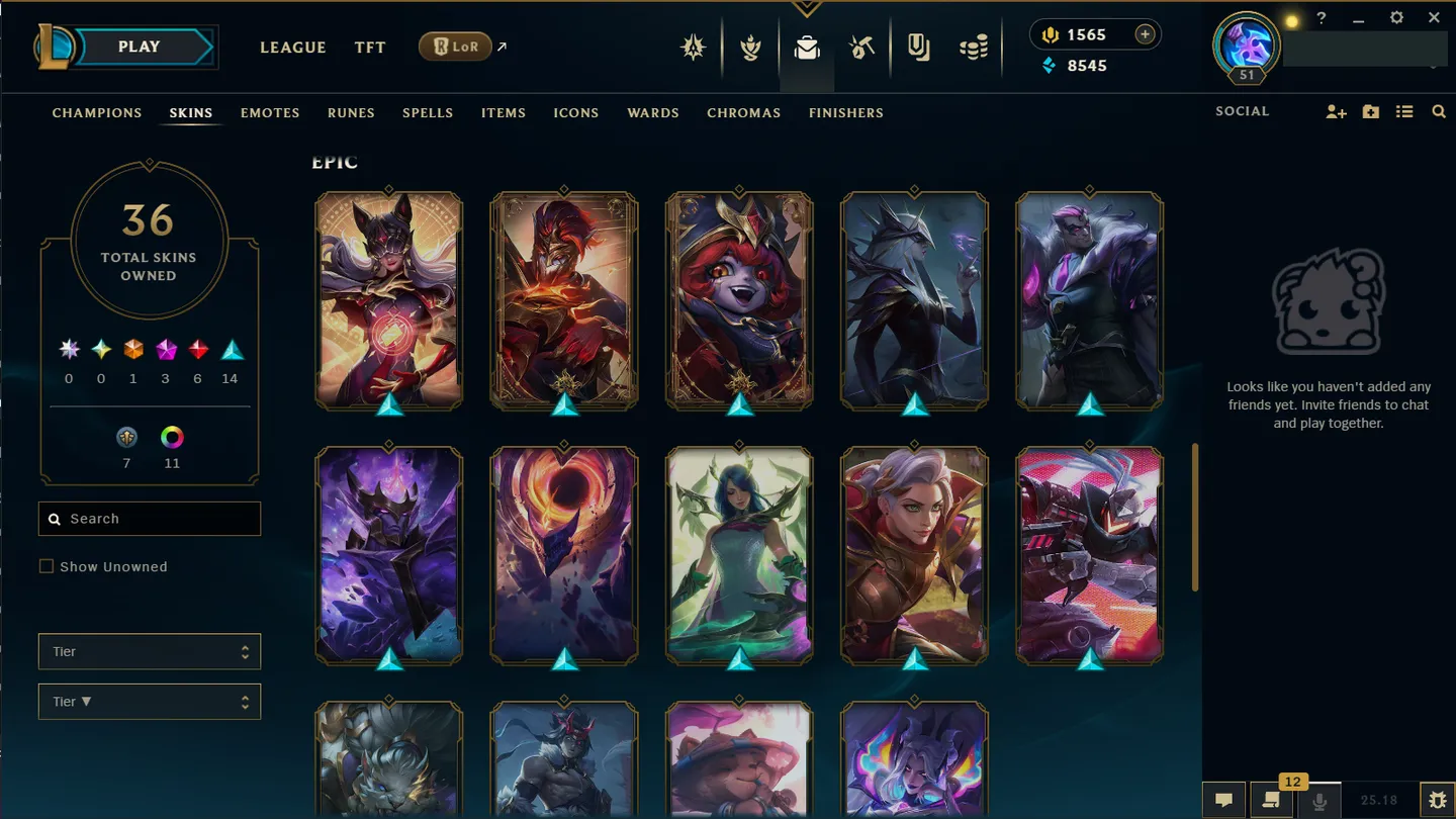 🌍 EUW 🔒 Handlevel ⚡ Emerald IV (48 LP)✨ WR:52% 🔥 1565 RP + 75 Mythic Essences + 36 Clean Skins + 58 Champions ♾️ Lifetime Ownership 📧 Full Email Access ✅ Full Ownership Transfer #TH-537