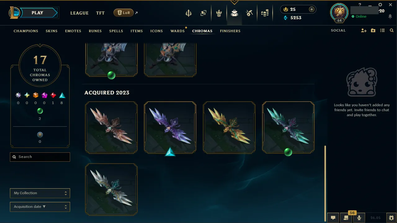 🌍 EUW 👑 Season 16 (Current) 🔥 Master (558 LP) 📌️ ADC Main 💎️ WR:65% ✨️ 17 Skins + Gladiator Draven 🔐 Lifetime Ownership 🏷️ #TH-3SG