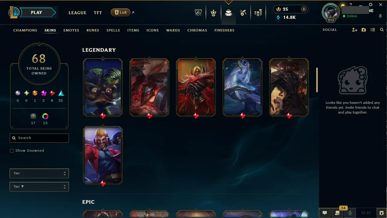 🌍 EUW 🔒 Handlevel ⚡️ Emerald IV (86 LP) ✨️ 120 Champions 🔥 68 Skins ♾️ Lifetime Ownership 📧 Full Access Account ✅ #TH-9258