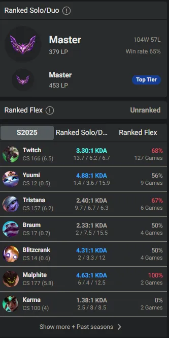 🌍 EUW 🔒 Handlevel ⚡️ Master (379 LP) 🥇 ADC Main ✨️ WR:65% 🔥 +22LP Gains  📧 Full Access Account ✅ #TH-X680