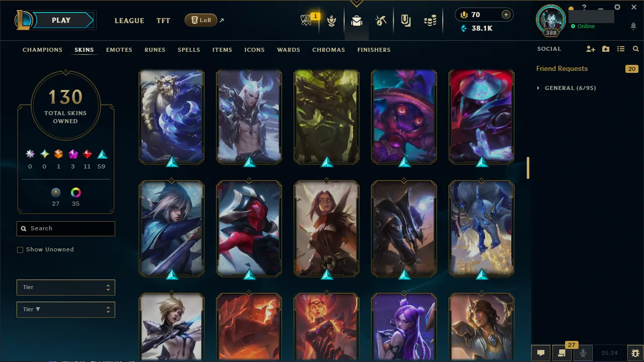 🌍 EUNE 🔒 Handlevel ⚡️ Emerald IV 🥇 Jungle Main ✨️ 130 Skins 🔥 All Champs 📧 Full Access Account ✅ #TH-0723