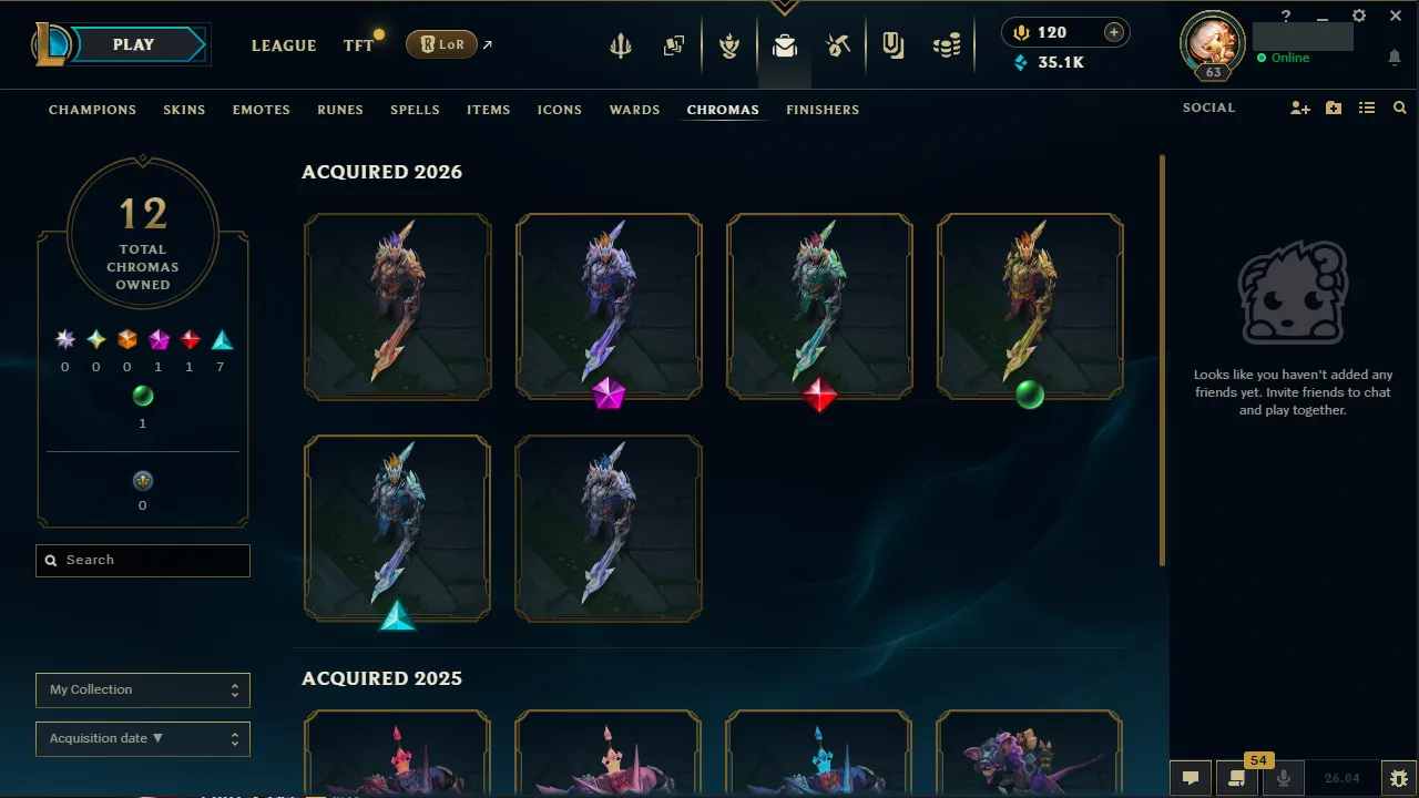 🌍 EUW 👑 Season 16 (Current) 🔥 Master (59 LP) 📌️ Mid Main 💎️ WR:61% ✨️ +25LP Gains / 18 Skins + Loot 🔐 Lifetime Ownership 🏷️ #TH-S2M