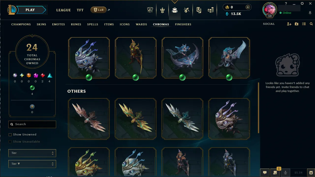 🌍 EUNE 🔒 Handlevel ⚡️ Diamond I (25 LP) 🥇 Jungle Main ✨️ WR:57% 🔥 80 Champs + 22 Skins + 24 Chromas ✅ #TH-0722-2