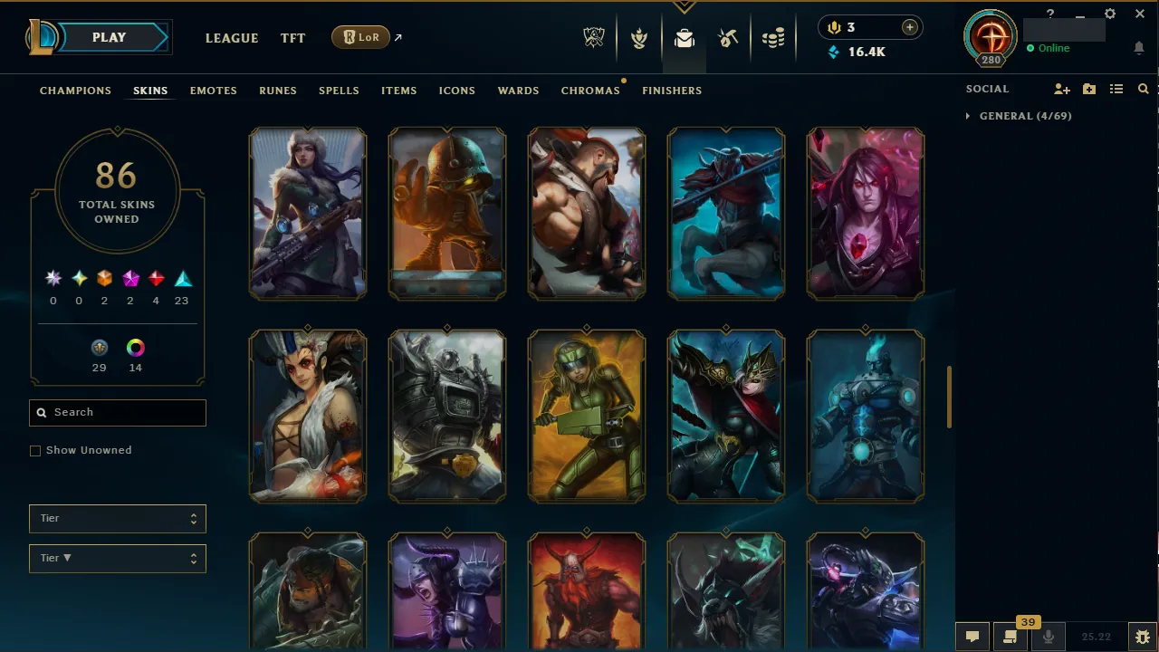 🌍 TR [Transfer Included] 🔒 Handlevel ⚡️ Gold II (61 LP) ✨️ WR:65% 🔥 171 Champs + 86 Skins  📧 Full Access Account ✅ #TH-2DCXXJ