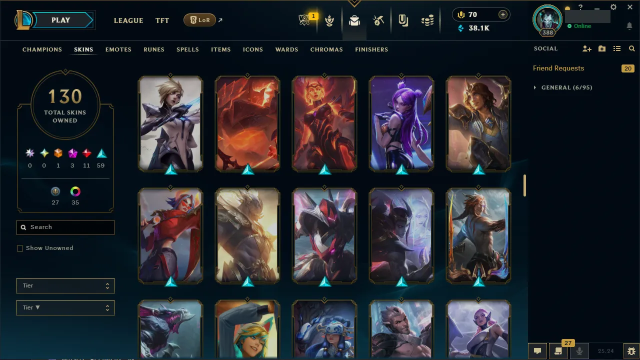 🌍 EUNE 🔒 Handlevel ⚡️ Emerald IV 🥇 Jungle Main ✨️ 130 Skins 🔥 All Champs 📧 Full Access Account ✅ #TH-0723