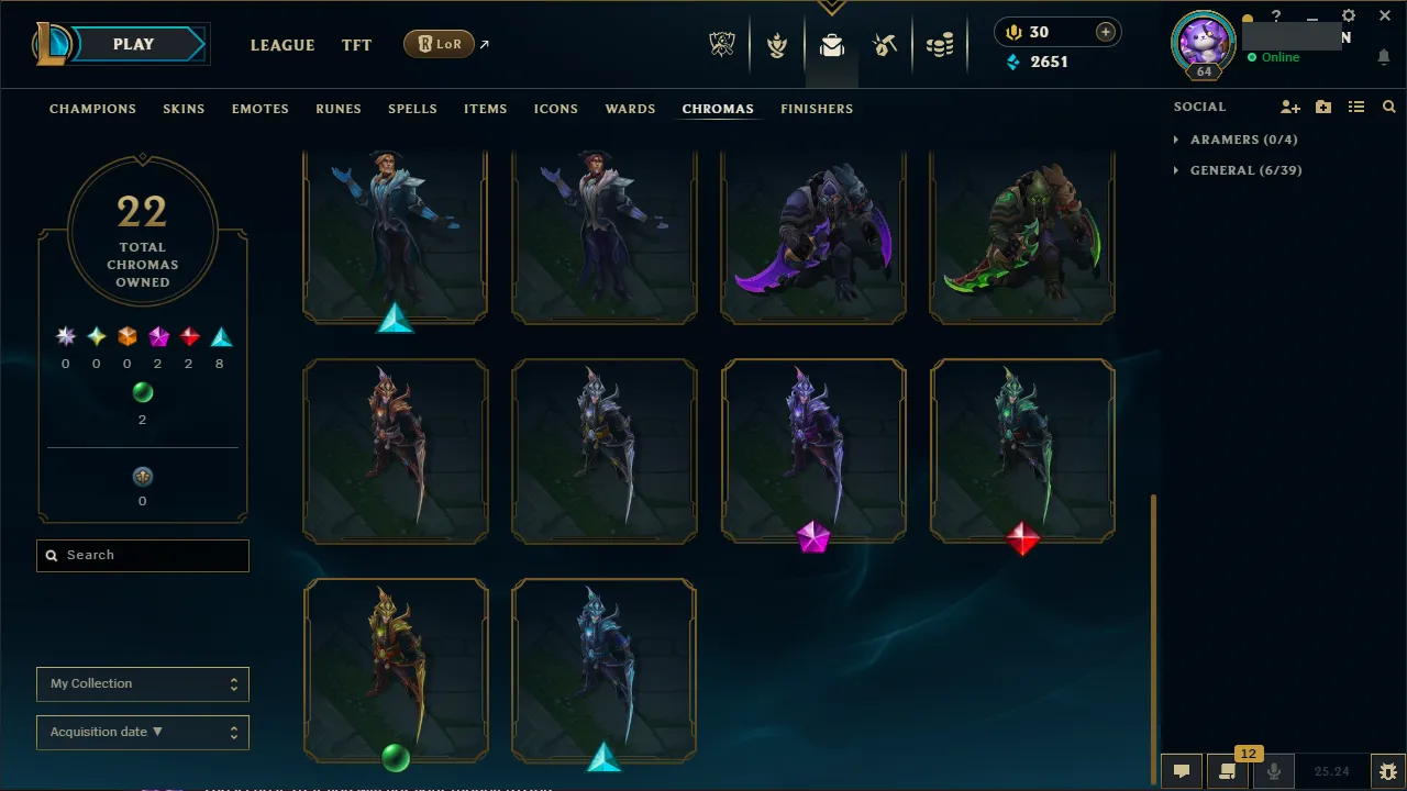 🌍 EUW 🔒 Handlevel ⚡️ Diamond II (88 LP) 🥇 Jungle Main ✨️ 200LP Peak 🔥 26 Skins 📧 Full Access Account ✅ #TH-701