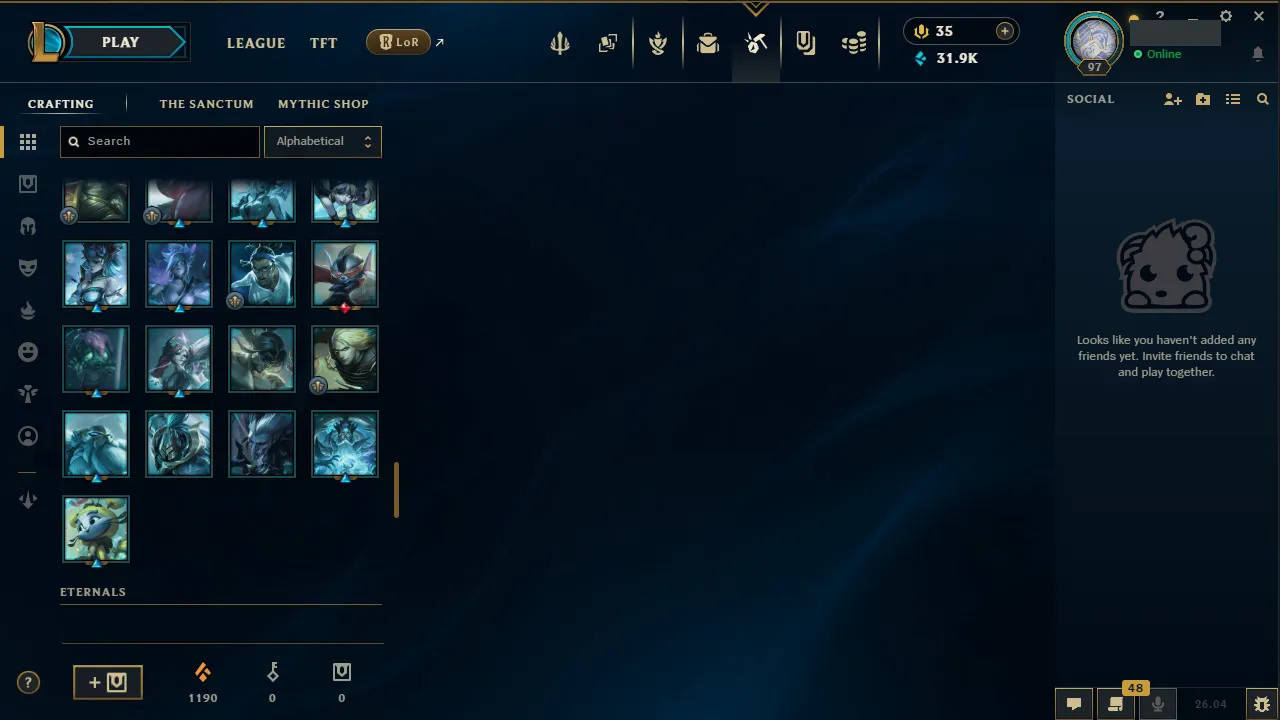 🌍 EUW 👑 Season 16 (Current) 🔥 Diamond IV 📌️ ADC Main 💎️ 17 Skins ✨️ Pulsefire Ezreal 🔐 Lifetime Ownership 🏷️ #TH-0785