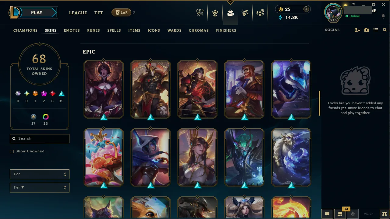 🌍 EUW 🔒 Handlevel ⚡️ Emerald IV (86 LP) ✨️ 120 Champions 🔥 68 Skins ♾️ Lifetime Ownership 📧 Full Access Account ✅ #TH-9258