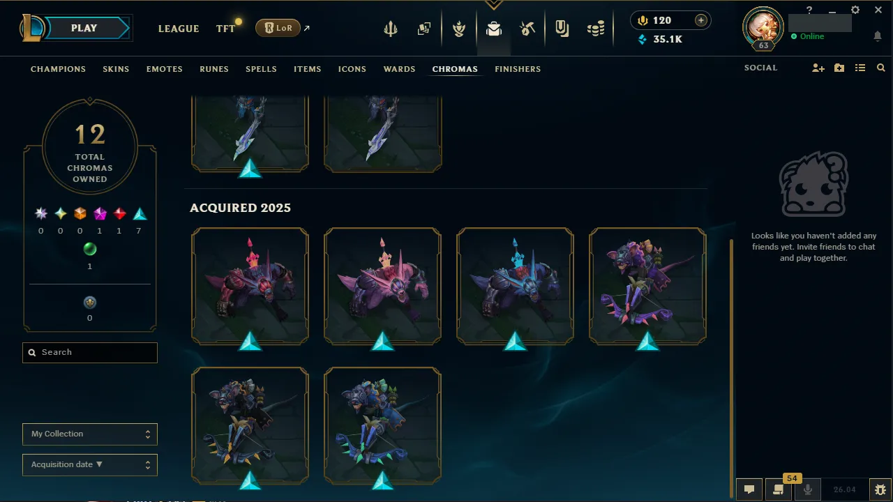 🌍 EUW 👑 Season 16 (Current) 🔥 Master (59 LP) 📌️ Mid Main 💎️ WR:61% ✨️ +25LP Gains / 18 Skins + Loot 🔐 Lifetime Ownership 🏷️ #TH-S2M