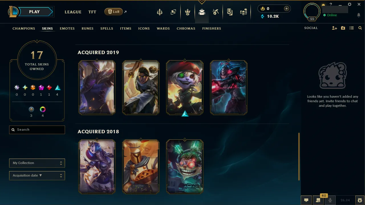 🌍 EUW 👑 Season 16 (Current) 🔥 Emerald IV (13 LP) 📌️ ADC Main 💎️ WR:65% ✨️ 17 Skins 🔐 Lifetime Ownership 🏷️ #TH-G4J