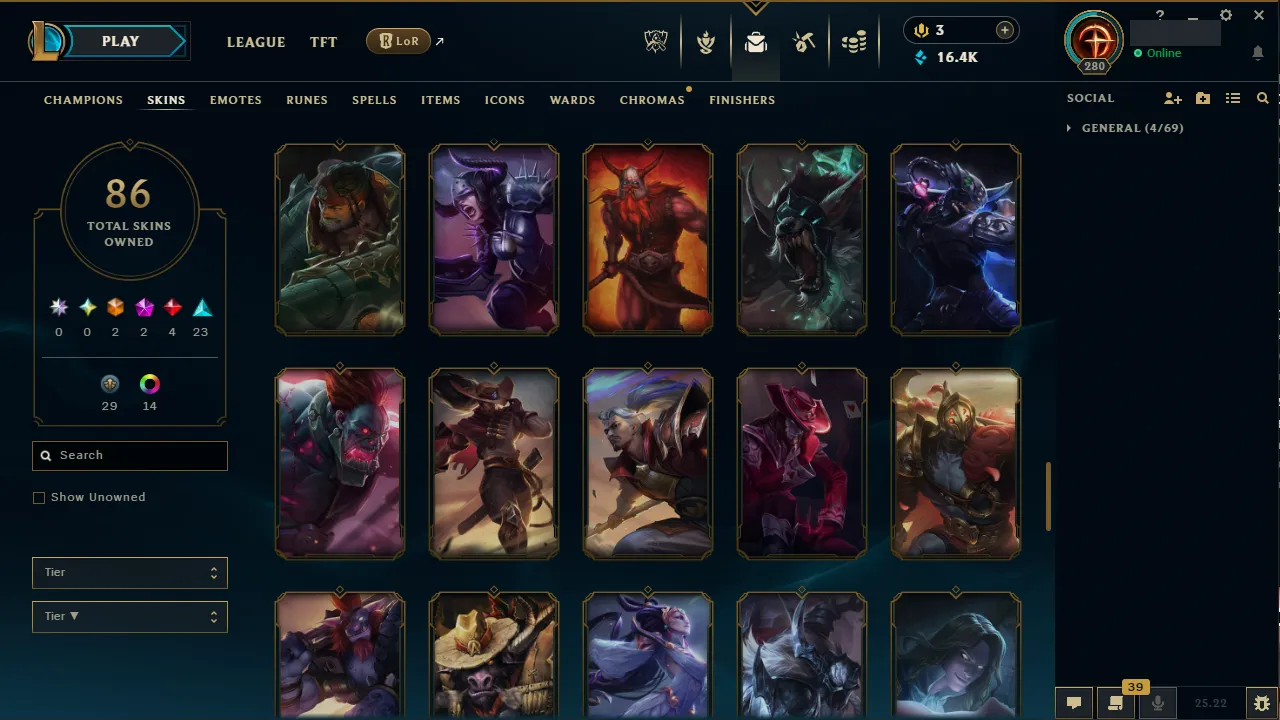 🌍 TR [Transfer Included] 🔒 Handlevel ⚡️ Gold II (61 LP) ✨️ WR:65% 🔥 171 Champs + 86 Skins  📧 Full Access Account ✅ #TH-2DCXXJ