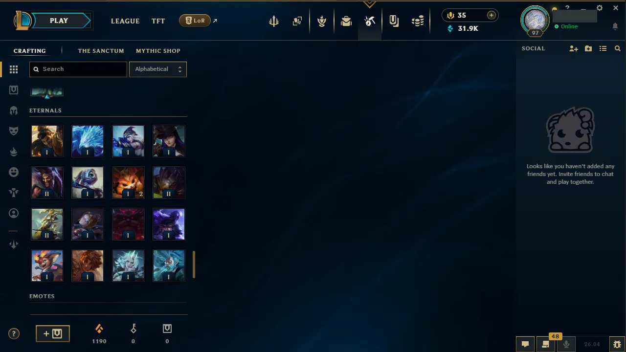 🌍 EUW 👑 Season 16 (Current) 🔥 Diamond IV 📌️ ADC Main 💎️ 17 Skins ✨️ Pulsefire Ezreal 🔐 Lifetime Ownership 🏷️ #TH-0785