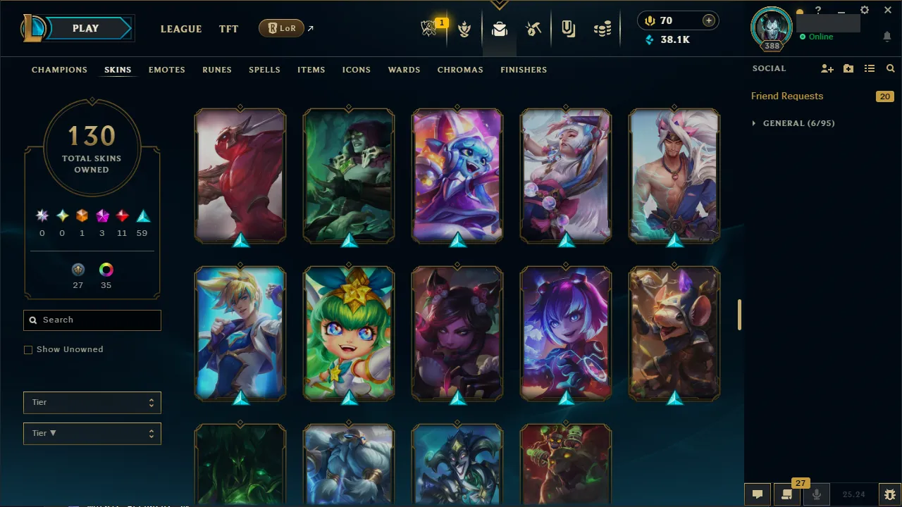 🌍 EUNE 🔒 Handlevel ⚡️ Emerald IV 🥇 Jungle Main ✨️ 130 Skins 🔥 All Champs 📧 Full Access Account ✅ #TH-0723