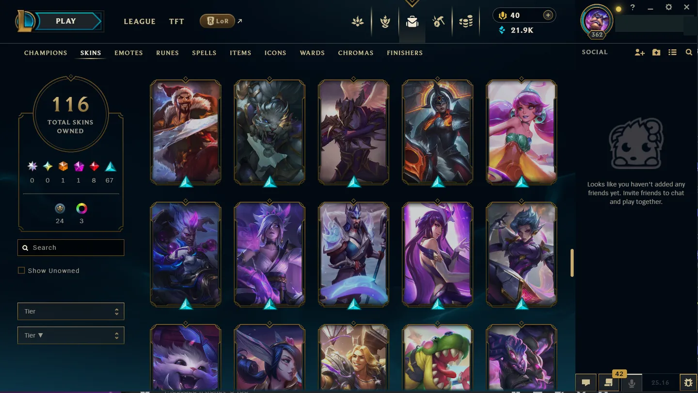 🌍 LAN [Transfer Included] 🔒 Handlevel ⚡ Iron III (14 LP)✨ 170 Champions 🔥 116 Skins ♾️ Lifetime Ownership 📧 Full Email Access ✅ Full Ownership Transfer