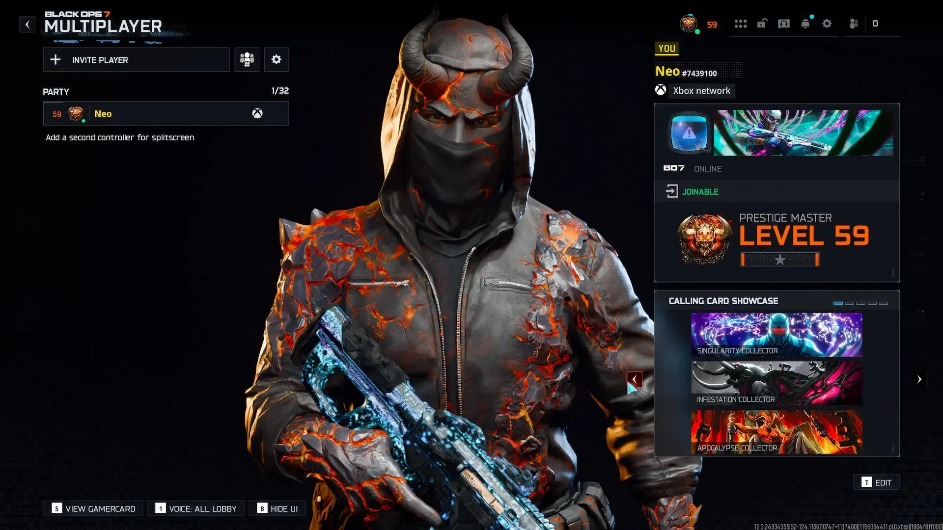 BO7 🎯 Nexus Horizon 🌌 | Singularity ⚙️ | Infestation 🧬 | Apocalypse ☄️ | Genesis 🌿 | All Guns Fully Maxed Out 🛠️ | Linkable to All Platforms 🔗 | BO7 & WZ5