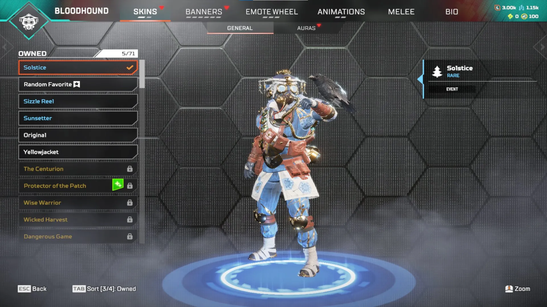 AP641 Bloodhound Axe Relic – Raven’s Bite, Solstice, Organized Anarchy, Wrapped Up, Legendary Weapon Skins