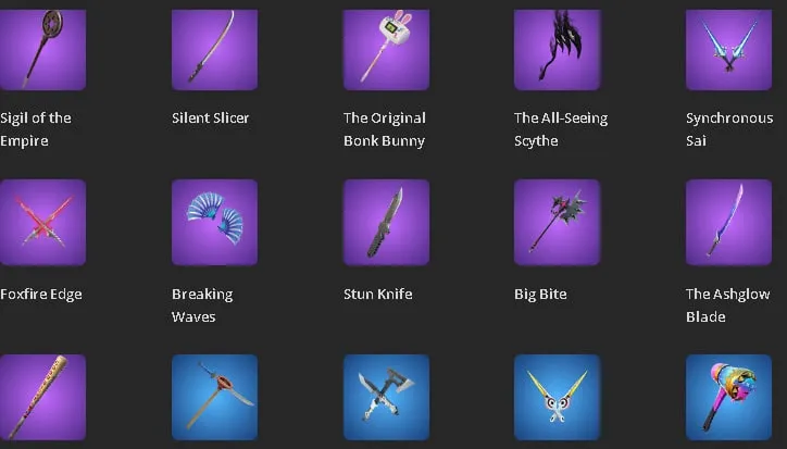 F1043 78 Skins, 70 Picks, Galaxy Grappler, Gojo, Utah, Midsummer Midas, Harley Quinn, Optimus Prime, Geralt, Doom Slayer 