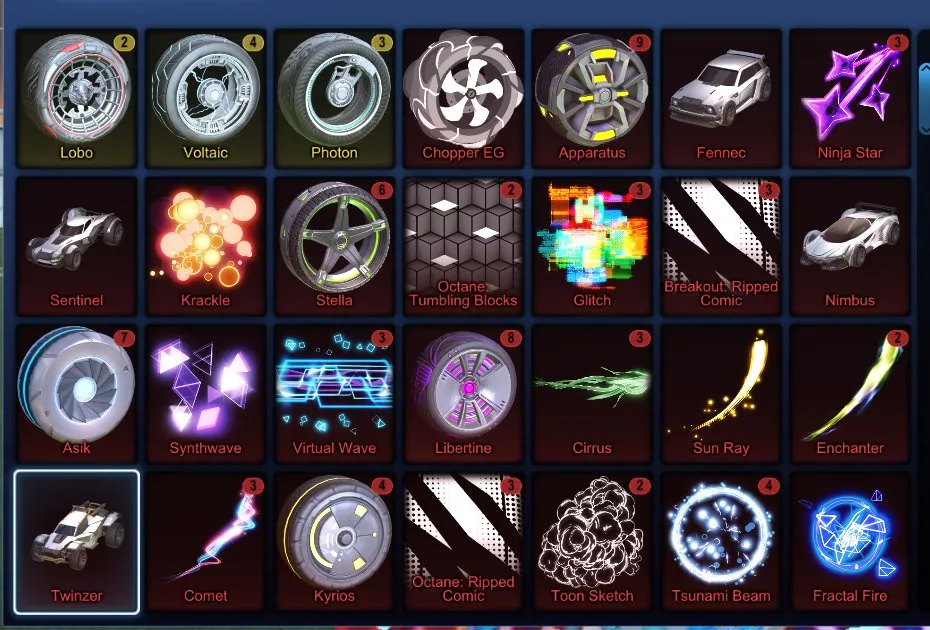 STOCK446 //Fennec, Endo, 72 Cars, 36 Black Market, Painted Octane, Crimson Road Hog, Cobalt Hotshot, Saptarishi, Zowie