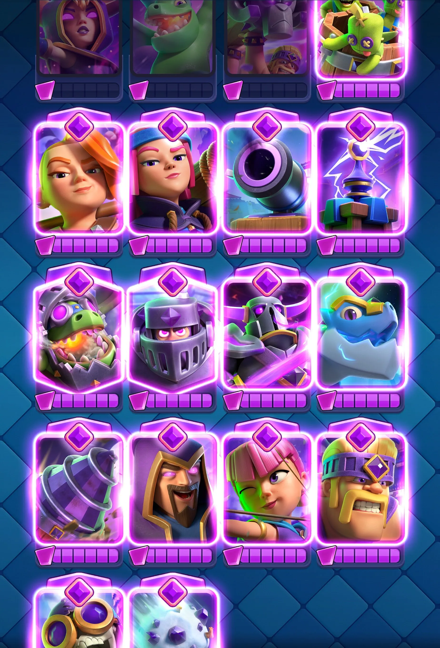 CR457 //15 Level 15 Cards | 15 Evolutions | 21 Legendary Cards | 61 Level 14 Cards | 134 Emotes | Exclusive Emotes | Level 14 King Tower | Arena 25 | Name Change Available